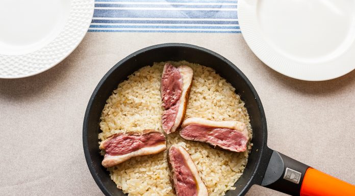 ARROZ CON MAGRET DE PATO Arroz con magret de pato