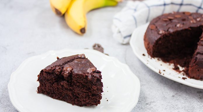 BIZCOCHO DE PLÁTANO Y CHOCOLATE (SIN AZÚCAR)